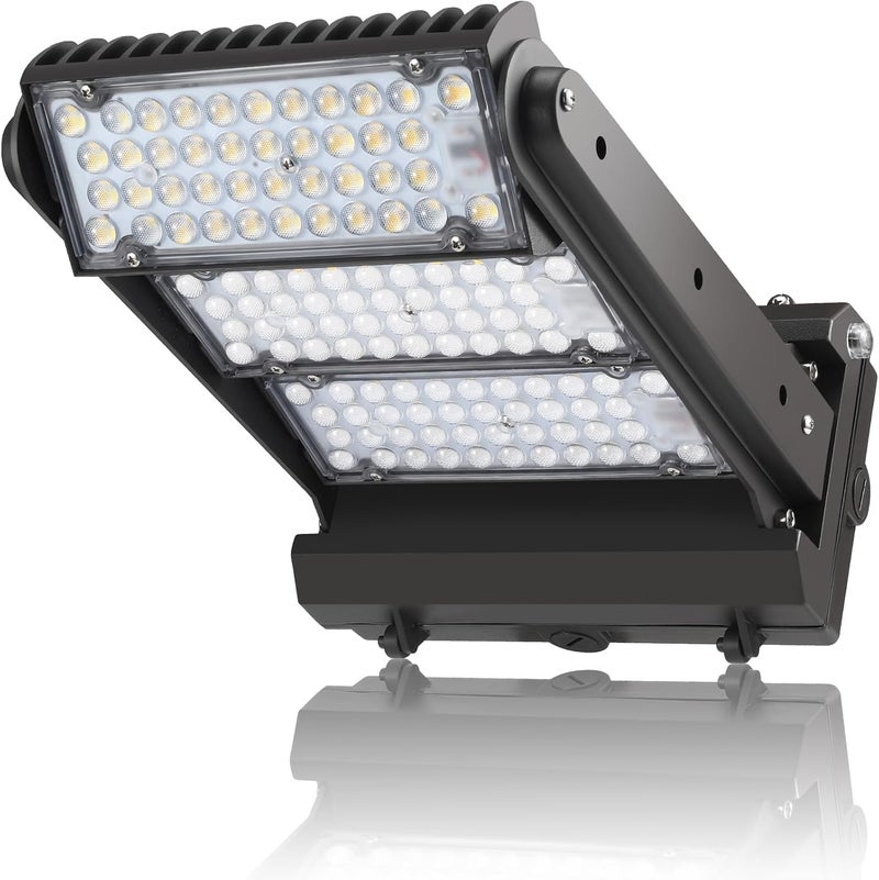 ECCFUTLL Dusk to Dawn 200W Rotatable LED Wall Pack Light, 5000K 28000LM 800-1000W HPS/HID Equiv, ETL Adjustable Head Outdoor LED Wallpack Lighting Fixture for Area Light, Parking, Garages,Warehouse,Entrance - Image 1